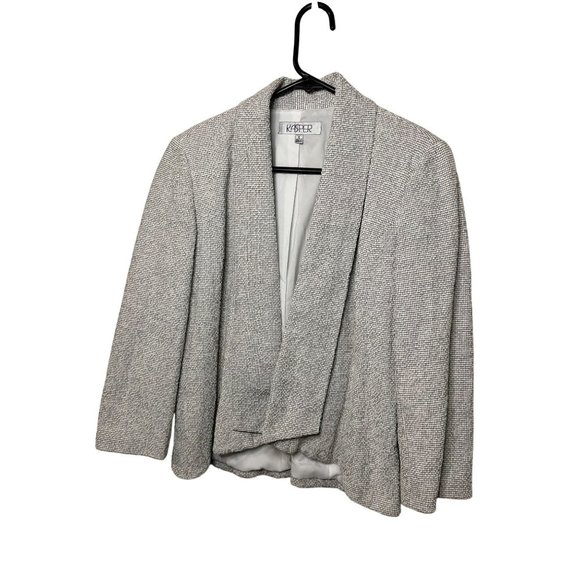 NWT Kasper Ladies Open Stylish Business Sophisticated Layering Light Blazer SZ 6 - Picture 3 of 11
